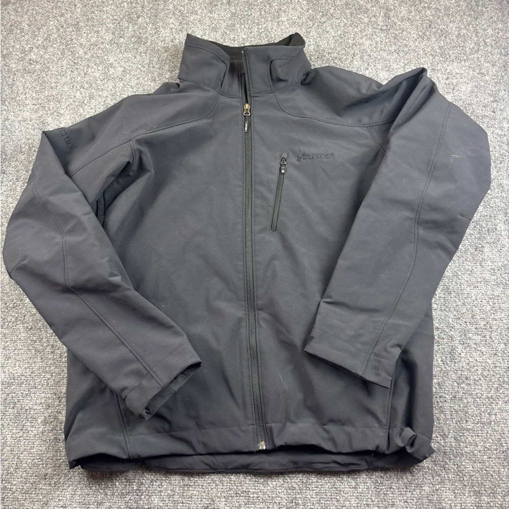 MARMOT Men’s Black Fleece Lined Softshell Jacket size: Large
